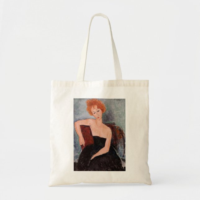 Amedeo Modigliani - Redheaded Girl Evening Dress Tote Bag (Front)