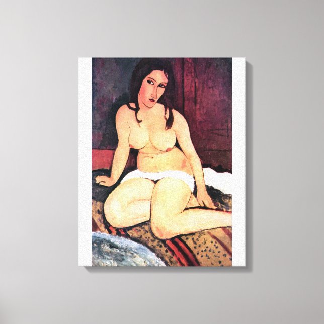 Amedeo Modigliani - Seated Woman Canvas Print (Front)