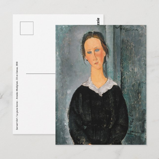 Amedeo Modigliani - Servant Girl Postcard (Front/Back)