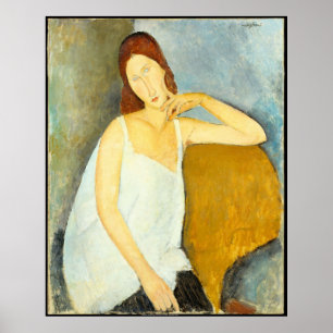 Amedeo Modigliani wife Portrait Poster