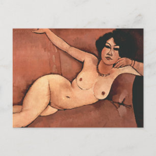 Amedeo Modigliani Woman On A Sofa Postcard