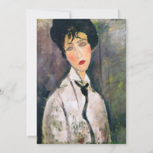 Amedeo Modigliani - Woman with Black Cravat Invitation