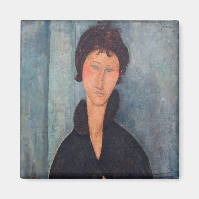 Amedeo Modigliani - Woman with Blue Eyes Magnet (Front)