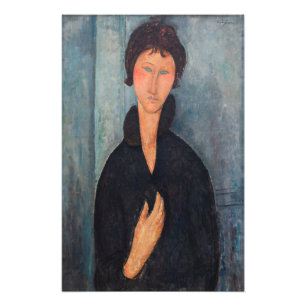 Amedeo Modigliani - Woman with Blue Eyes Photo Print