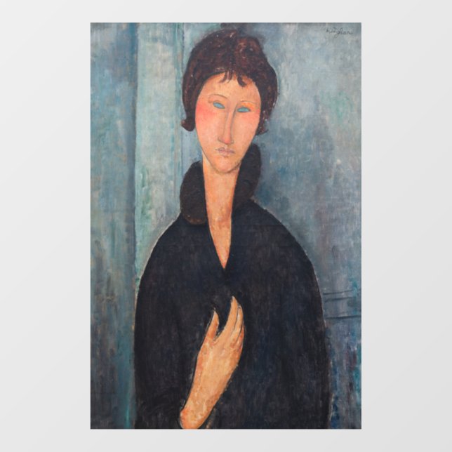 Amedeo Modigliani - Woman with Blue Eyes Window Cling (Sheet)