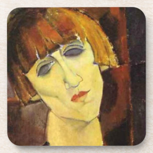 Amedeo Modigliani's Madame Kisling Portrait Coaster