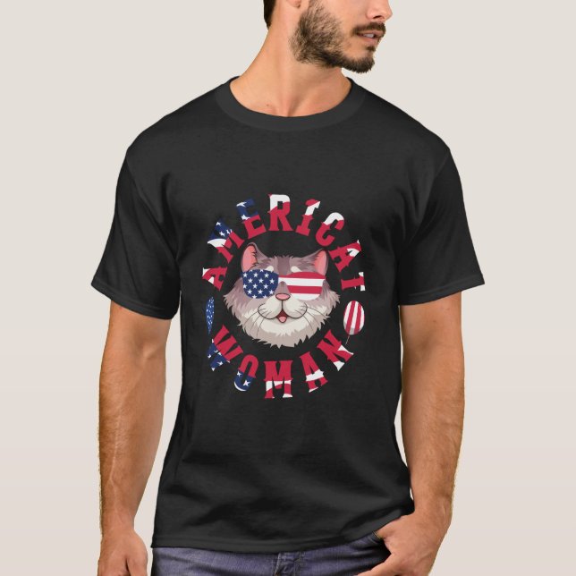 Ameicat woman T-Shirt (Front)