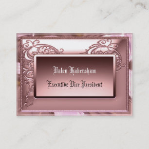 Amelia Blush Customizable Business Card