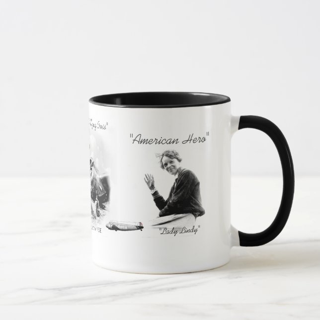 Amelia Earhart Aviator Mug (Right)