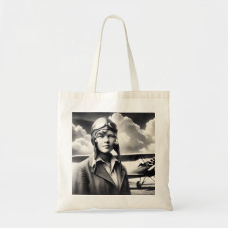Amelia Earhart Famous Travel Quote Tote Bag