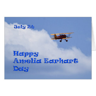 Amelia Earhart jour carte 24 juillet