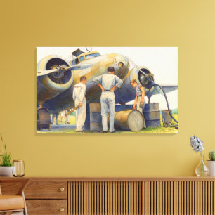 Amelia Earhart Lockheed Model 10 Electra 1937  Canvas Print