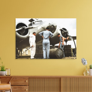 Amelia Earhart Lockheed Model 10 Electra 1937 Rema Canvas Print