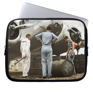 Amelia Earhart Lockheed Model 10 Electra 1937 Rema Laptop Sleeve