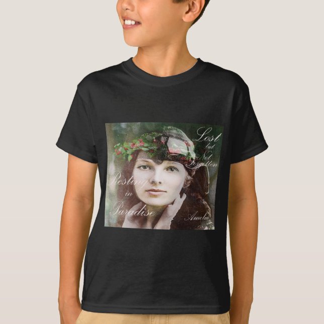 Amelia Earhart Lost in Paradise tribute T-Shirt (Front)