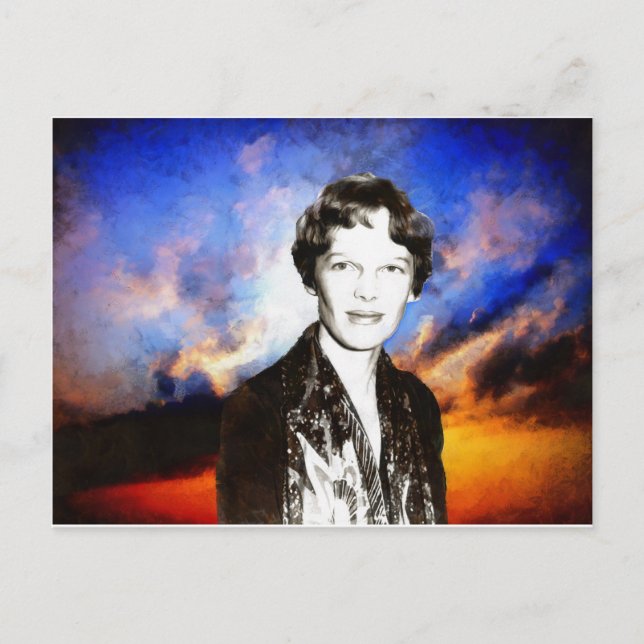 Amelia Earhart Postcard (Front)
