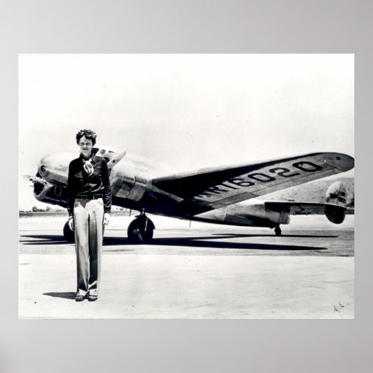 Amelia Earhart Poster Zazzle.ca