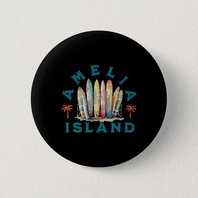 Amelia Island _5  2 Inch Round Button (Front)