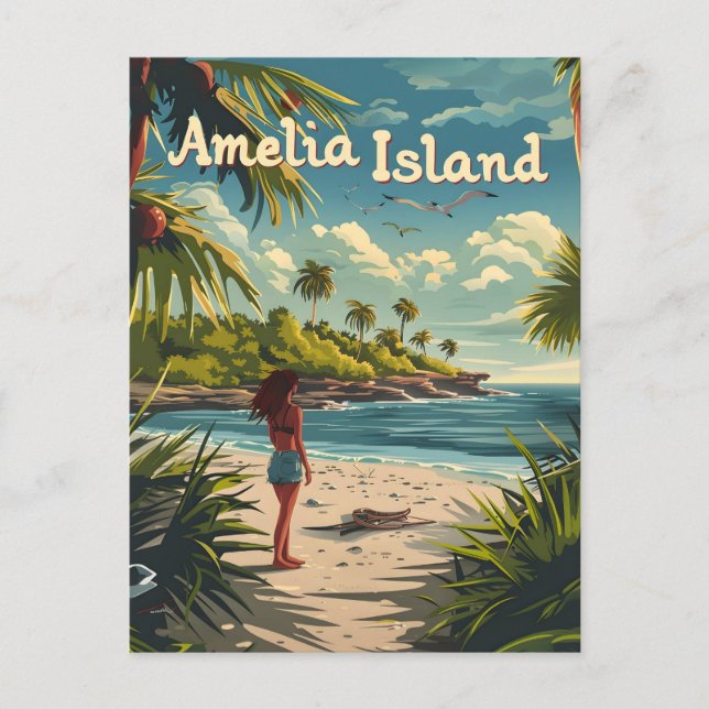 Amelia Island Beach Postcard (Front)
