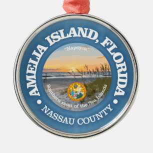 Amelia Island (C) Metal Ornament