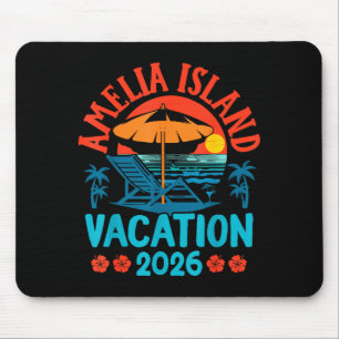 Amelia Island Florida 2026 Vacation Beach Summer V Mouse Pad