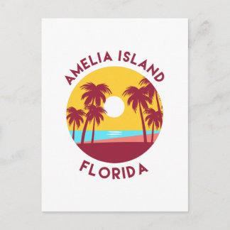 Amelia Island, Florida Beach Landscape Postcard