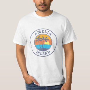 Amelia Island, Florida Faded Classic Style T-Shirt