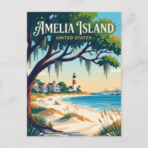 Amelia Island Florida Postcard