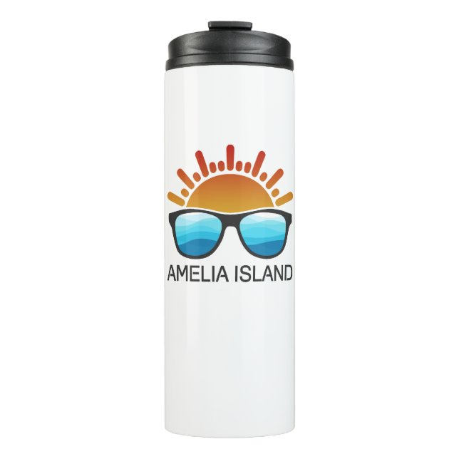 Amelia Island Florida Sunglasses Thermal Tumbler (Front)