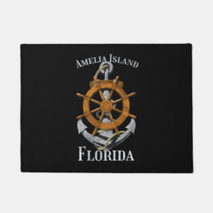 Amelia Island Florida Vacation Nautical Anchor Hel Doormat