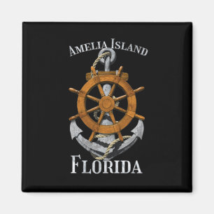 Amelia Island Florida Vacation Nautical Anchor Hel Magnet