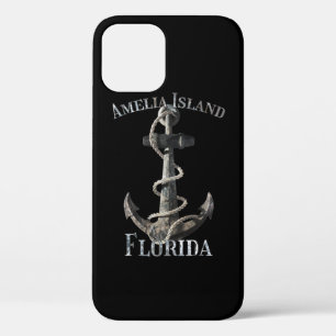 Amelia Island Florida Vacation Nautical Anchor Sai iPhone 12 Case