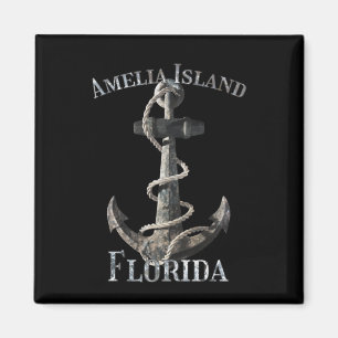 Amelia Island Florida Vacation Nautical Anchor Sai Magnet