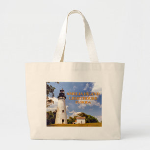 Amelia Island Lighthouse, Florida Jumbo Tote Bag