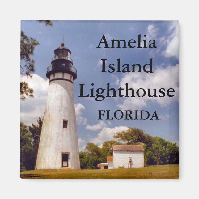Amelia Island Lighthouse, Floride Magnet (Devant)
