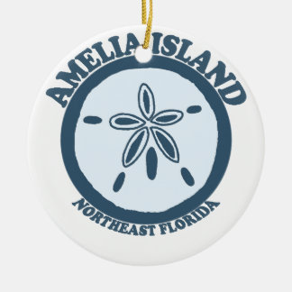 Amelia Island - Sand Dollar. Ceramic Ornament