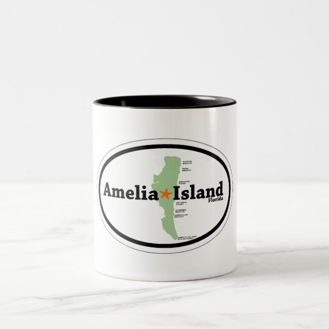 Amelia Island. Two-Tone Coffee Mug (Center)