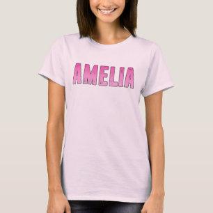 Amelia pink name T-Shirt