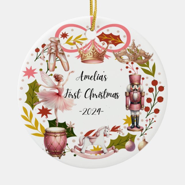 Amelia's first Christmas Ornament (Front)