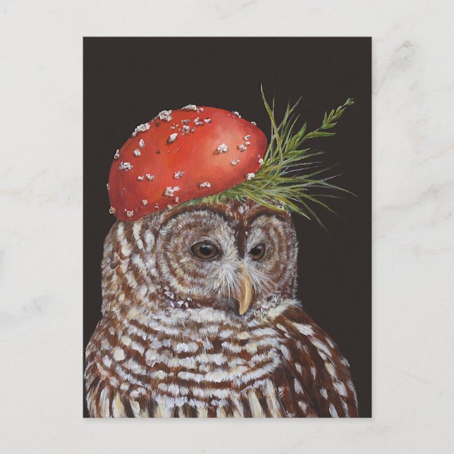 amelie la carte postale de hibou barred (Devant)