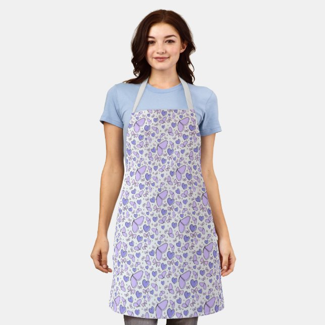 "Amelilac Vibes" (Aesthetic Apron) Apron (Worn)