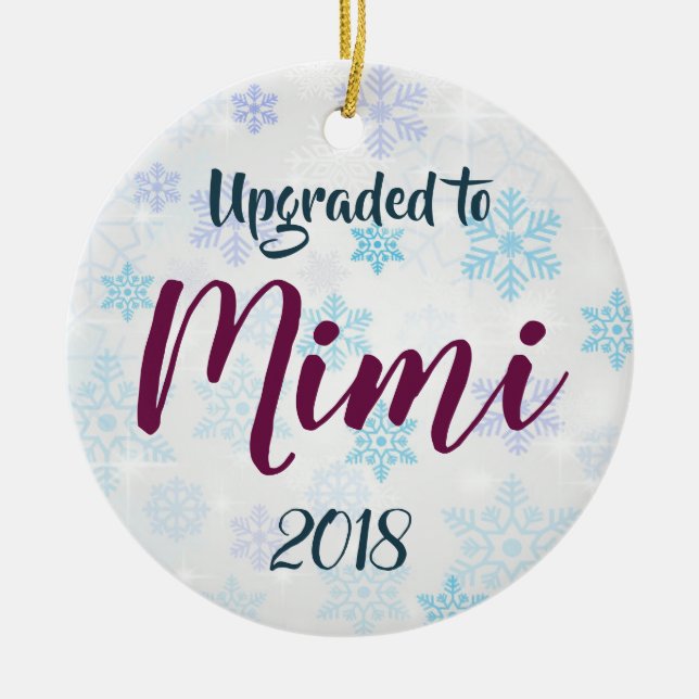 Amélioré À Mimi Ornement de Noël Personnalisé (Devant)