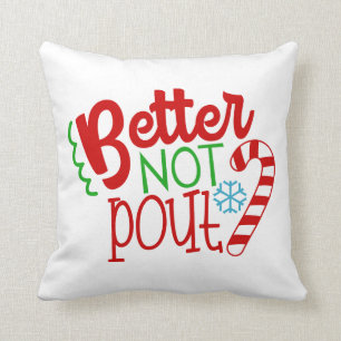Améliorez pas le coussin de décor de mots de No