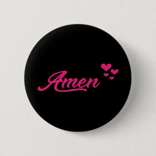 Amen 2 Inch Round Button