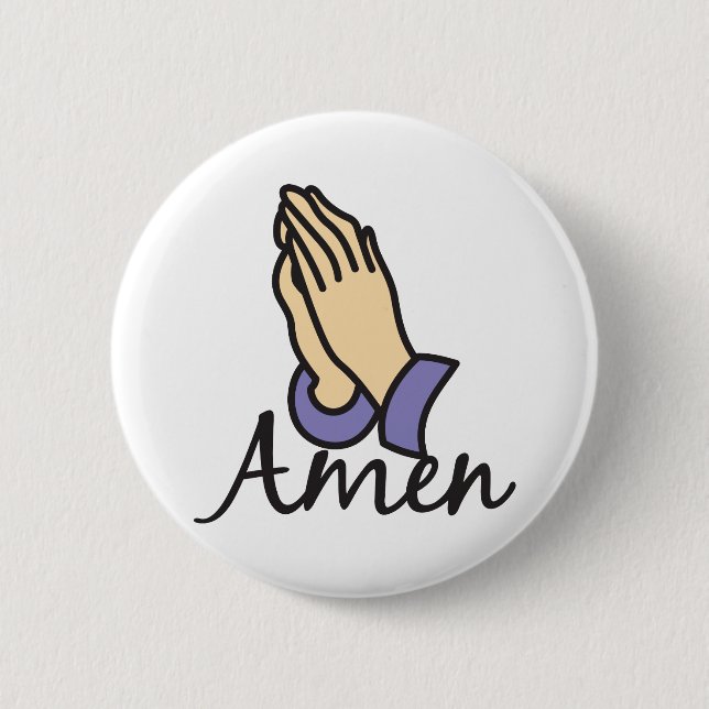 Amen 2 Inch Round Button (Front)