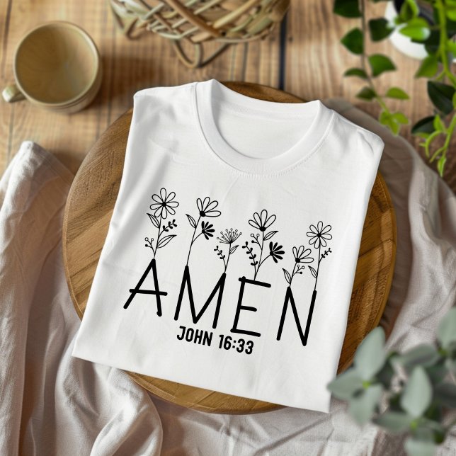 Amen for Women and Children Christian T-shirt (Créateur téléchargé)