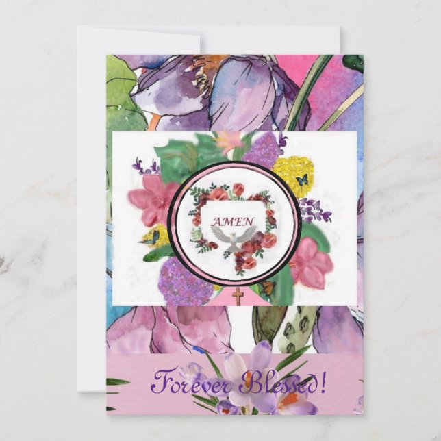 "Amen - Forever Blessé!" - Encouragement Carte (Devant)