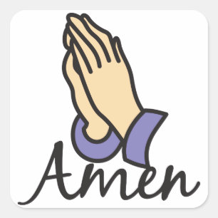 Amen Square Sticker