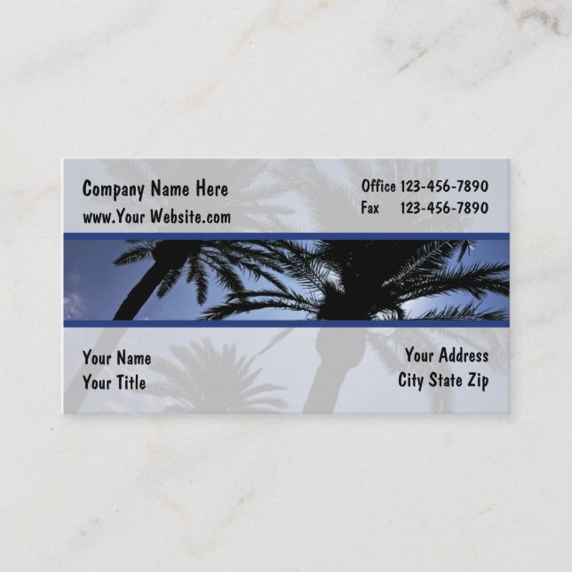 Aménagement des cartes de visite (Devant)