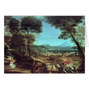 Aménagez en parc avec St George et le dragon,